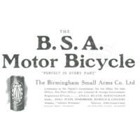 BSA 1912 Annual Sales Catalogue. 3.5hp model very competitive.