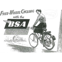 BSA 1953 to 1954 Annual Sales Leaflet.Winged Wheel model only.