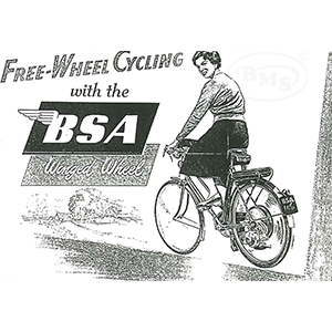 BSA 1953 to 1954 Annual Sales Leaflet.Winged Wheel model only.