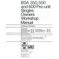 BSA 1954 to 1961 Owners Workshop Manual. Haynes BSA pre unit singles, 348cc,496cc,499cc,591cc. NUT/3214