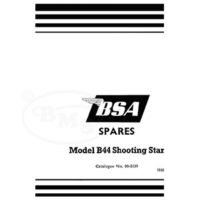 BSA 1968 Illustrated Spare Parts Manual. 441cc B44 Shooting Star unit single only. SHIRLEY/1029