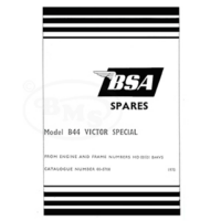 BSA 1970 Illustrated Spare Parts Manual B44 Victor Special only. ALMA/2109