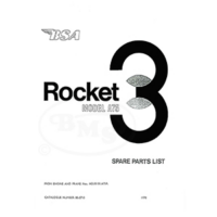 BSA 1970 Illustrated Spare Parts Manual 741cc A75 Rocket-3 triple only. SAMUEL/687