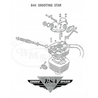 BSA 1970 Illustrated Spare Parts Manual 441cc B44 Shooting Star unit single only. PIFRA/806