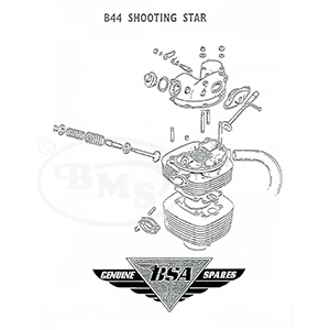 BSA 1970 Illustrated Spare Parts Manual 441cc B44 Shooting Star unit single only. PIFRA/806