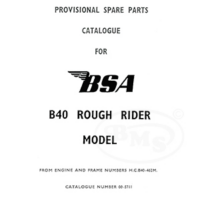 BSA 1969 to 1970 Provisional Spares List B40 Rough Rider model NOT Illustrated. Engine/frame no. H.C.B40-462M. FOXHAM/2925