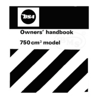 BSA 1971 to 1972 Instruction Manual for models A75 and A75V Rocket 3. FLORE/2922