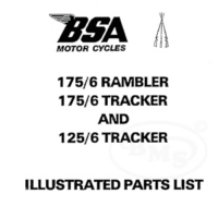 BSA 1979 to 1987 Illustrated Spare Parts Manual 125cc Tracker 175cc Tracker and 175cc Rambler models. RAMBLER/1863