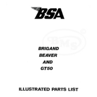 BSA 1979 Illustrated Parts Manual. Brigand Beaver and GT 50 models. ARKLE/2408