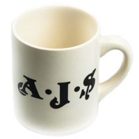 AJS White Mug