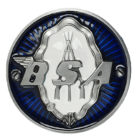 BSA Round Blue Buckle