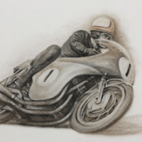 Mike Hailwood B&W NMM002