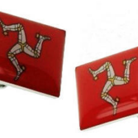 Cufflinks - Flag of Isle of Man CK527