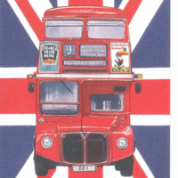 London Bus Card & Envelope