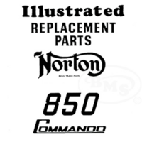 Norton 1973 Illustrated Spares Manual. 745cc Commando from engine no. 212279 and 850cc model. ANDOVER/934