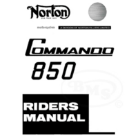 Norton 1973 Instruction Manual. 828cc Commando only. Very Comprehensive Manual. RALPH/1023