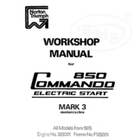 Norton 1975 to 1977 Workshop Manual. 850cc Commando Electric start Mark 3. BARRY/2465