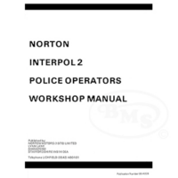 Norton 1984 Workshop Manual. For Interpol 2 Police operators. BADGER/2436