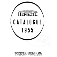 Hepolite 1955 Piston Abbreviations, Head Shapes, Rings and Gudgeon Pin Types. HEPLEX/3321