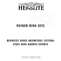 Hepolite 1955 Hepoflex Rings and Steel Groove Inserts. HEPOFLEX/3330