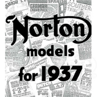 Norton 1937 Annual Sales Catalogue. All models.