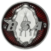 BSA Round Red Buckle