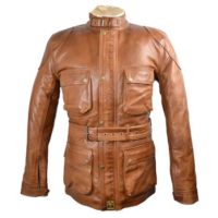 The Patrol Leather Jacket - Tan