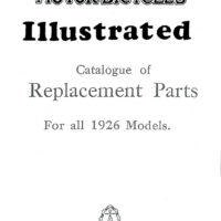 BSA 1926 Illustrated Spare Parts Manual. All models. MAURICE/1136