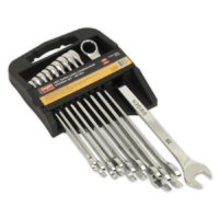 Combination Spanner Set 10pc Extra-Long Metric - S0832