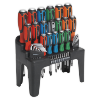 Hammer-Thru Screwdriver, Hex Key& Bit Set 44pc - S01106