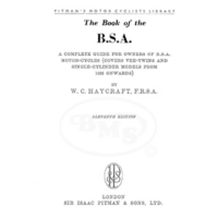 BSA 1936 to 1951 Pitmans book of the BSA for Vee-Twins and Single Cylinder models. GAUGE/3332