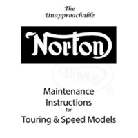 Norton 1920 to 1922 Instruction Manual. For touring & speed models with Hints & Tips on Racing engines. ORIX/2271
