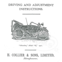Matchless 1920 to 1921 Instruction Manual and Illustrated Spares List model H 8 hp. JAP. V-twin combination. OSMIUM/808