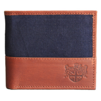 Canvas Wallet Wax - Navy