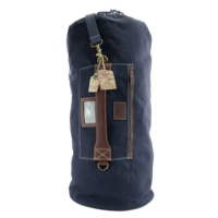 Cylinder Bag Wax Canvas - Navy