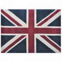 Union Jack Rug 100% Wool - 60 x 96 inches