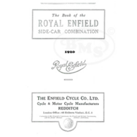 Royal Enfield 1920 Instruction Manual & Illustrated Spares List. For 6hp model 180 & 8hp model 190 both sidecar combinations. COLN/2682