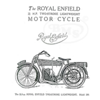 Royal Enfield 1920 to 1921 Instruction Manual & Illustrated Spares List. Covers 225cc two-stroke model 200 only. HELICON/61
