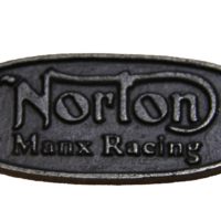 Norton Manx Oval Cast Iron Plaque