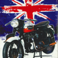Bonneville T120 Fridge Magnet