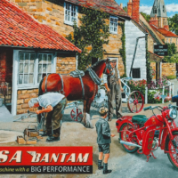 BSA Bantam Mini Metal Sign