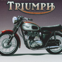 Triumph Mini Metal Sign
