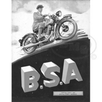 BSA 1930 Annual Sales Leaflet. Covers models S&L.