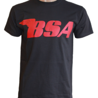 BSA Black T Shirt Red Logo
