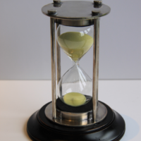 30 Minute Silver Hourglass