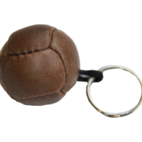Vintage Leather Soccer Ball Key Ring