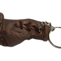Vintage Leather Boxing Glove Key Ring