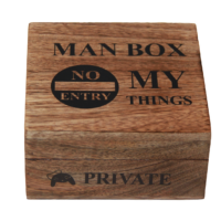 Mango Wood Man Cave Box - Medium