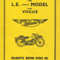 Velocette 1971 Instruction Manual for L.E. Mark III Model and Vogue. QUEENIE/3422