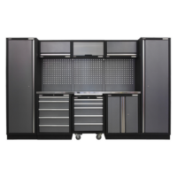 Superline Pro 3.2m Starage System-Stainless Worktop